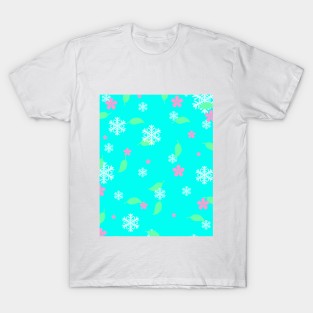 Blue patterns T-Shirt